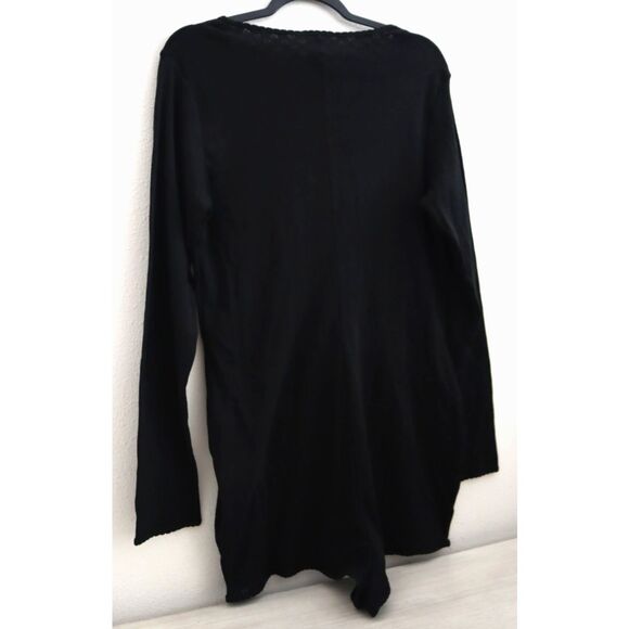 PINK x Victoria's Secret Women's Sz XL Black Heart Eyelette Romper Sleepwear - Picture 2 of 12